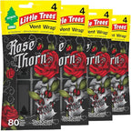 Car Air Freshener | Vent Wrap Provides Long Lasting Scent, Invisibly Fresh | 16 Air Fresheners | Rose Thorn