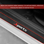 4 PCS Car Door Sill Protector, Anti-Scratch Automotive Threshold Protective Strip, Waterproof Door Edge Guards Step Shield Cover for Sedans Trucks SUVs, Car Accessories (Sport)