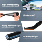 in Channel Rain Guards for 2021 2022 2023 2024 2025 2026 Jeep Grand Cherokee, Durable Side Wind Deflectors, Smoke Vent Window Visors Shades Shield, 4PCS
