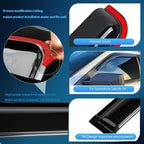 Out-Channel Window Visors Rain Guards Compatible with 2023-2026 Honda HR-V,Smoke Tint Vent Deflectors for Honda HRV 23 24 25 26,Side Wind Deflectors Car Accessories-4-Pieces Set