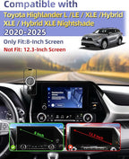 Car Phone Mount for 2020-2026 Toyota Highlander 8-inch Screen Accessories | L/LE/Hybrid XLE/Nightshade Magnetic 15W Fast Wireless Charger Phone Holder with Magsafe Not Affect Vent (Not fit 12.3'')