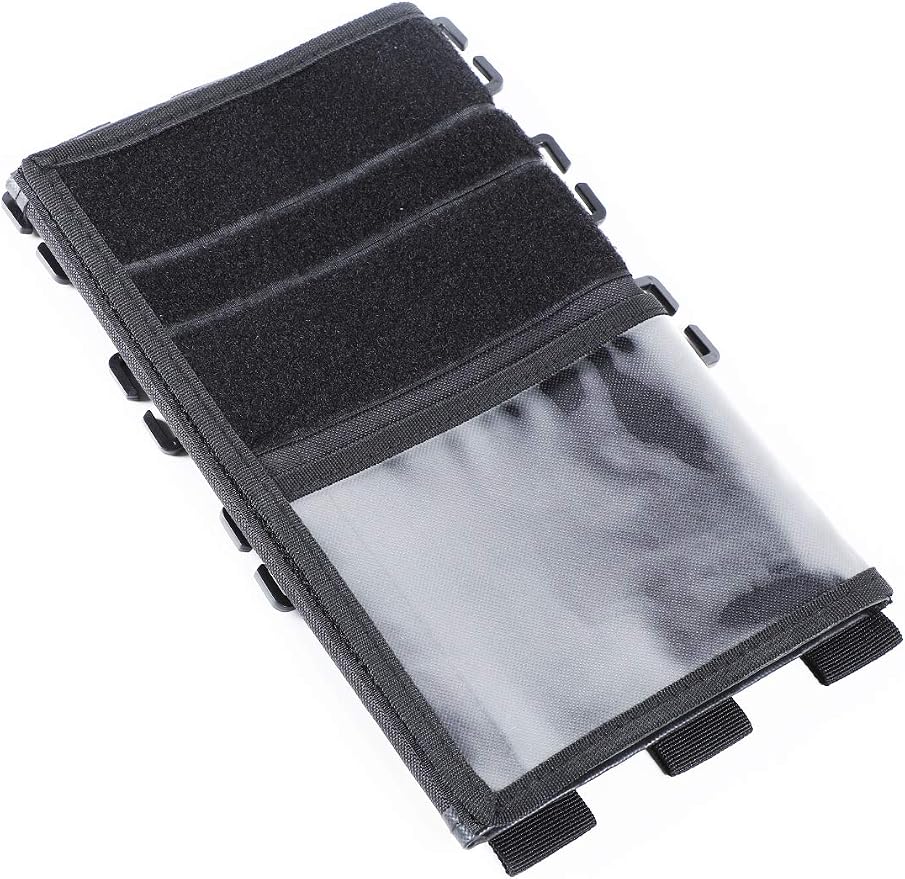Tactical Sun Visor Organizer Front Visor Storage Cover for 2007-2023 Jeep Wrangler JK JL & Gladiator JT, Interior Storage Accessories, Black, 1 PCS
