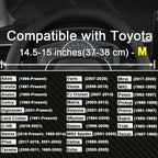Customized Auto Car Steering Wheel Cover for Toyota (Black)