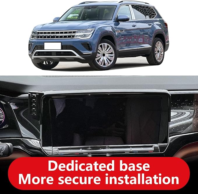 Car Phone Holder for VW Atlas 2024 2025 2026，Atlas Cross 2024 2025 2026 Auto Accessories Navigation Bracket Interior Decoration Screen Mobile Cell Phone Mount case