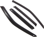 WD2-390 Dark Smoke 4 Pcs Set Window Visor (Outside Mount) Deflector Rain Guard Compatible with 2009-2013 Subaru Forester