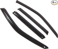 Outside Mount Window Vent Visors Rain Guards Compatible with Subaru Forester 2009-2013 | Side Window Wind Deflectors Rain Shields | Smoke Tinted, 4 Pcs Set, DGWV-390