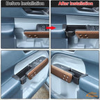 Car Door Handle Storage Organizer Compatible with Ford Maverick 2022-2025 2026, Front Rear Door Handle Armrest Insert Tray Glove Pallet Box Side Door Storage Box TPE Interior Accessories