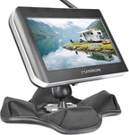 for Furrion 5″ & 7″ Camera Monitor Mount, RV Beanbag Dashboard Holder with 1" Ball Adjustable Aluminum Arm, Anti-Slip Base, No Drill Mount for Truck Trailer Backup Systems