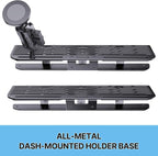 Stainless Steel Phone Mount for 2024+ Ford F150 Phone Holder with Magnetic Heads - All-Metal Shakeproof Dash Mount Install Super Stable - Ford F150 Phone Mount