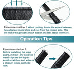 32.8FT Car Door Edge Guards Black, U-Shaped Car Door Protector with Metal Clips, No Adhesive Needed, for Most Cars