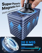 Upgraded Cup Holder Phone Holder for Magsafe, [Strongest Magnet & Adjustable] Cup Phone Holders for Your Car Truck SUV, Cell Phone Car Mount Fits iPhone 17/16/15/14/13 Pro Max (Carbon Fiber)