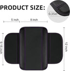 10 Pcs Car Floor Mats Full Set Car Accessories, Microfiber Leather Steering Wheel Covers 14.5-15 inch, Center Console Cover, Seat Belt Pads, Cup Coasters, Universal Interior Decor(Purple)