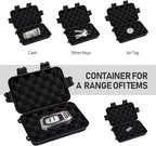 Magnetic Key Box, Hide A Key Holder, Under Car Magnetic Key Storage, Waterproof Hidden Key Box for Outside, Car Key Hider Magnet for Vehicles Travel (MM1 Regular)