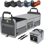 95L Car Trunk Organizer & Storage With 26L Ice Pack, Waterproof Foldable | Trunk Organizers for SUVs & Cars, Car Storage Organizer, Great Gift for Drivers (Gray-M004)