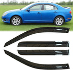 4pcs Out-Channel Window Rain Guard for 2007-2012 MKZ/Fusion | 2006 Lincoln Zephyr, for 2006-2011 Milan, Side Window Wind Deflector, Nice Looking Window Visors for Cars, 94550