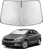 Windshield Sunshade for Kia Forte 2019-2023 2024 2025, Sun Visor for Front Windshield & Window Sun Shade Cover, UV Heat Blocker & Protector, Car Accessories