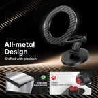 Fits MagSafe Car Mount, Magnetic Phone Holder for Car Dashboard, [Flexible Three-axis] 360° Rotation Magnetic Car Mount Strong Magnets Car Phone Holder for iPhone 17 16 15 14 Pro Max
