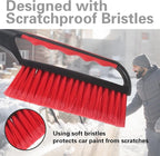Snow Brush and Ice Scraper for Car Windshield,26.4" Window Scraper Deicer for Car SUV and Truck,Ice Scrapers and Brushes 2 in 1,Winter Car Automotive Exterior Accessories(1Pack Red)