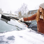 Snow Brush and Ice Scrapers for Car Windshield Detachable Window Snow Scrapers and Brush with Ergonomic Foam Grip Ice Removal Tool for Cars, Trucks, Suvs(Black)