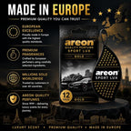 SL-Gold-12 Sport LUX Cardboard Air Freshener, Gold, 12 Pack