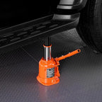 Hydraulic Bottle Jack, 20 Ton/44092 lbs Low Profile Welded Bottle Jack with 6.69''-12.6'' Lifting Range & 3-Section Long Handle, for Car, Pickup, Truck, RV, Auto Repair, Industrial Engineering