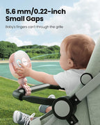 Mini Portable Stroller Fan, Battery Operated Small Clip on Fan, Detachable 3 Speed Rechargeable 360° Rotate Flexible Tripod Handheld Desk Cooling Fan for Car Seat Crib Treadmill Travel Pink