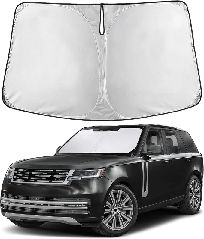 Windshield Sunshade Compatible for Land Rover Range Rover Velar 2017-2024 2025 2026, Sun Visor for Front Windshield & Window Sun Shade Cover, UV Heat Blocker & Protector, Car Accessories