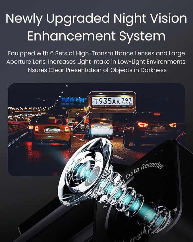 COOLCRAZY 4K Dash Cam Front, Built-in WiFi GPS, Dash Camera for Cars, 3.2" IPS Screen Dashcam with App Control, Free 32G Card, 170°Wide Angle, 24H Parking Mode, WDR, Night Vision, G-Sensor