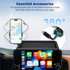 Car Phone Holder Fit for Pathfinder 2022 2023 2024 2025 w/Dash Tray Storge Box Organizer-Cell Phone Mount for Pathfinder Accessories 9 inch Touch Screen 360 Degree Rotation (Not fit 14.5 inch)