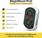 MP2WD-XTSP MagicMount Pro2 Magnetic Car Phone Holder - Ultimate Magnetic Car Mount for Windshield or Dashboard with Suction Cup - Compatible with MagSafe, iPhones, Galaxy, Pixel & Smartphones