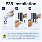 Ceeniu Car Air Fresheners - F26/CF12/F39 Dedicated Perfume Refill - 45ml - Can be Used for 2~6 Months - Made with Natural Plant Extracts - French Imported Fragrance - 17 Varied Scents Available