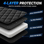 fidozen Waterproof Dog Car Seat Cover for Back Seat: Suitable for Small and Large Dogs, Hammock and Pet Protector, Backseat seat Cover (Full Bench, Large(56" W))