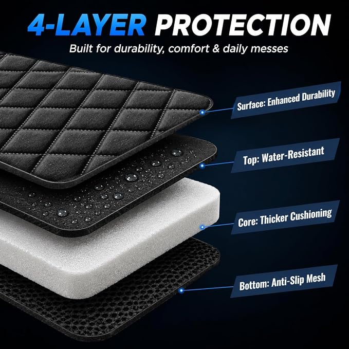 fidozen Waterproof Dog Car Seat Cover for Back Seat: Suitable for Small and Large Dogs, Hammock and Pet Protector, Backseat seat Cover (Full Bench, Medium(54" W))