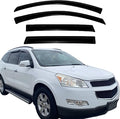 Tape On Rain Guards Window Visors Compatible with Chevy Traverse 2009-2017, Premium Side Vent Rain Deflectors for Car Windows,Weatherproof & Easy Installation,Smoke Tinted