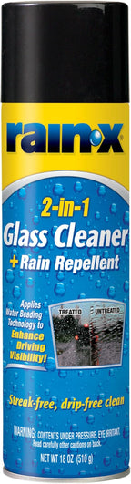 5080233 2-In-1 Glass Cleaner Plus Rain Repellent, 18 Ounce, BLUE