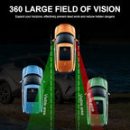 Blind Spot Mirror, Double Adjustable Mounted Blindspot Mirror HD Glass Wide Angle View, Universal, Left