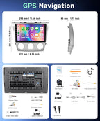 [5G WiFi & 1280 * 720] for Toyota Camry 2006-2011 with Manual A/C Car Radio, 10.1” IPS HD Touch Screen,Wireless CarPlay Android Auto Bluetooth GPS FM RDS SWC Backup Camera(2G+64G)