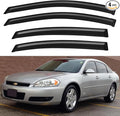 Window Visors Rain Guards for 2006-2013 Chevy Impala, Out-Channel Window Vent Wind Deflectors Visors Shades for 2014-2016 Impala Limited