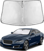 Windshield Sunshade Compatible for Jaguar XJ 2010-2017 2018 2019, Sun Visor for Front Windshield & Window Sun Shade Cover, UV Heat Blocker & Protector, Car Accessories