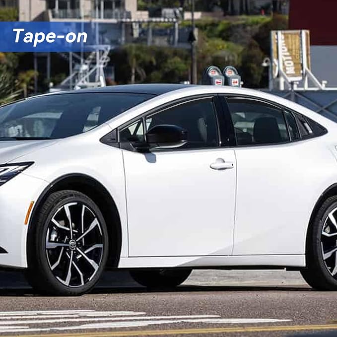 Window Visors Rain Guards for 2023 2024 2025 2026 Toyota Prius & Prius Prime, Out-Channel Window Vent Wind Deflectors Visors Shades