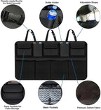 Trunk Organizer for Car, Large Capacity Car Organizers and Storage with 9 Pockets, Waterproof Backseat Hanging Organizer for SUV, Truck, MPV, Interior Accessories for Men and Women