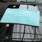 The Liquid8r - Absorbent 70/30 Blend Microfiber Drying Towel for Cars, Trucks, SUVs, Safe for Detailing + Scratch Free, Twist Loop, 1100gsm, 26.8in x 36.2in, Aqua Blue-MT037