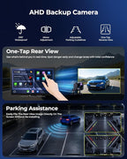 LAMTTO Extra Large 11 Inch Carplay Screen for Car, Built-in YouTube/TikTok Entertainment Video APPs, Backup Camera, Wireless Car Play and Android Auto Screen with Navigation/Voice Assistant/OTA Update