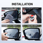 Blind Spot Mirror, 2Pcs Adjustable Car Auxiliary Wide Angle Convex Mirror, Universal Stick on Side Mirror for Cars SUVs Trucks, Enhance Driving Safety (Heart Shaped)