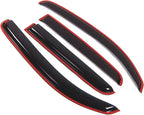 WD2-070i Dark Smoke 4 Pcs Set Window Visor (in-Channel) Deflector Rain Guard Compatible with 2006-2011 Chevrolet HHR