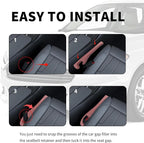 New Car Seat Gap Filler 2 Pack,Flexible Seat Gap Filler Strip to Avoid Dropping Items,Universal in Between Car Seats Catcher/Console Catcher for Cars Accessories Interior