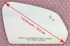 Blind Spot Convex Mirror Glass with Full Size Adhesive for 2015-2019 Hyundai Sonata Passenger Side View Right RH