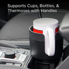 Limitless CupCargo Cup Holder Expander and Phone Mount with Adjustable Base and Flexible Neck