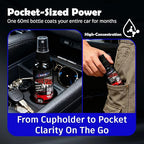 Glass Coating Spray for Car Windshield - Long-Lasting Hydrophobic Protection, Prevent Fogging, UV Shield - Improves Visibility in Rain & Snow - Easy to Apply