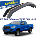 Goodyear Shatterproof in-Channel Window Deflectors for Toyota Tacoma 2016-2023 Access Cab, Double Cab, Rain Guards, Window Visors for Cars, Vent Deflector, Car Accessories, 2 pcs - GY008505